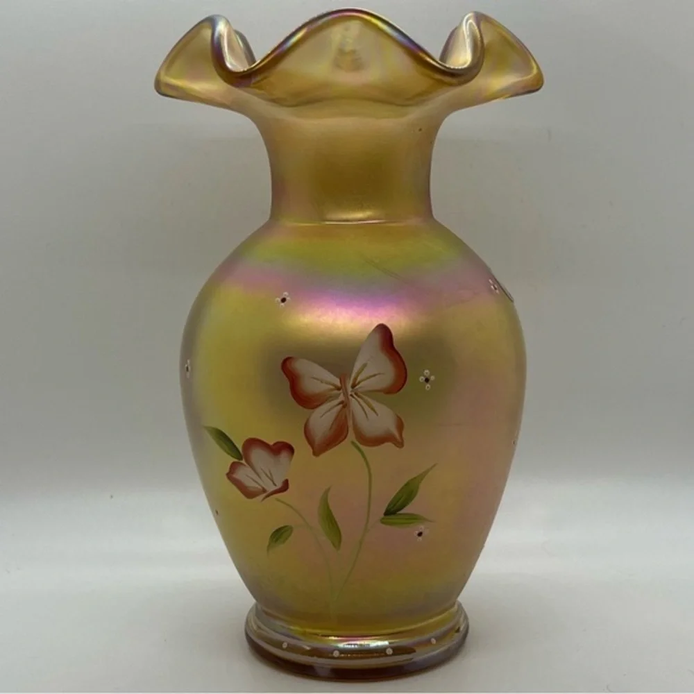 Vintage Fenton Iridescent Gold 
